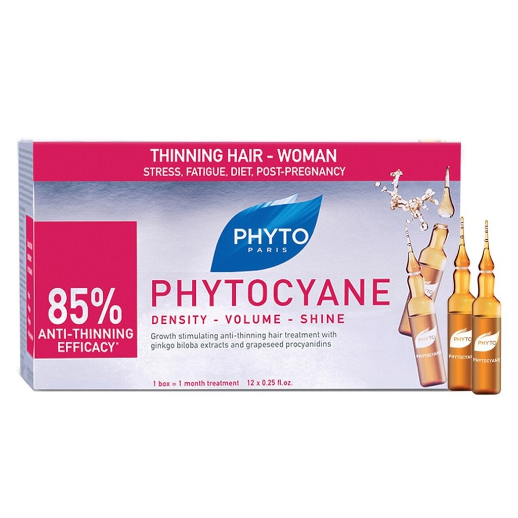 Phyto Phytocyane Thinning Hair-Woman 12X7.5 Ml