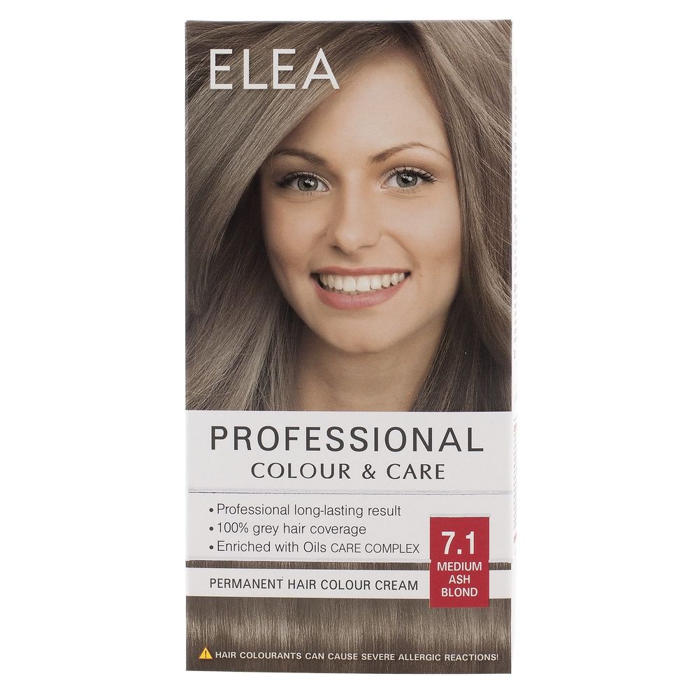 Elea Profisional Hair Colour 7.1 Medium Ash Blond