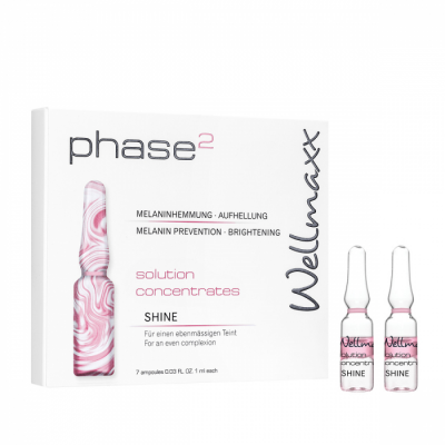 WELLMAXX SOLUTION CONCENTRATES SHINE PHASE2 (PIGMENTE) AMPOULES 1ML UNIT: 7 PIECES