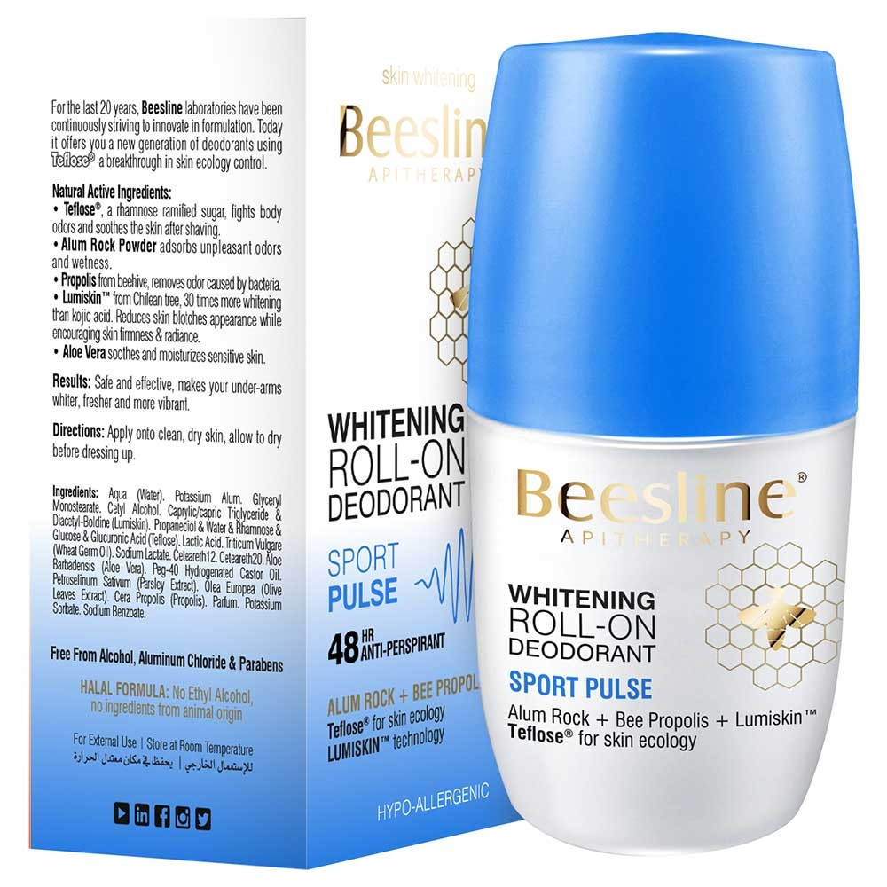 BEESLINE WHITE.DEO.ROLL ON SPORT PULSE 50 ML