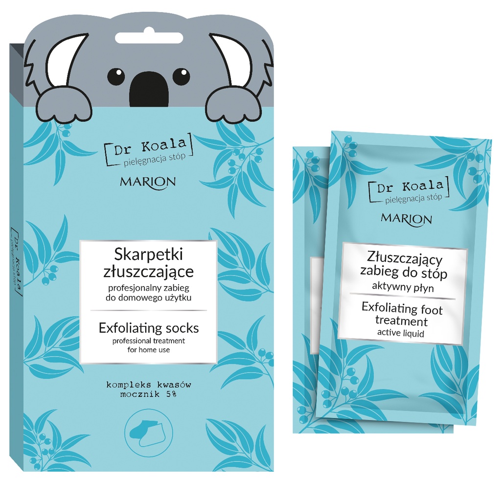 Marion Dr Koala Exfoliating Socks For Feet, 2X20Ml