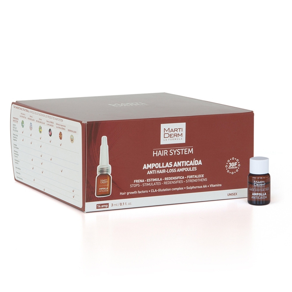 MARTIDERM ANTICAIDA HAIR SYS 14AMP 3ML