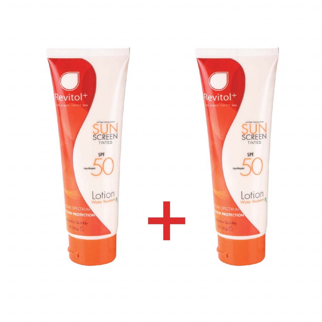 Revitol Sun Screen Spf50+ Tinted Cream Offer(1+1)