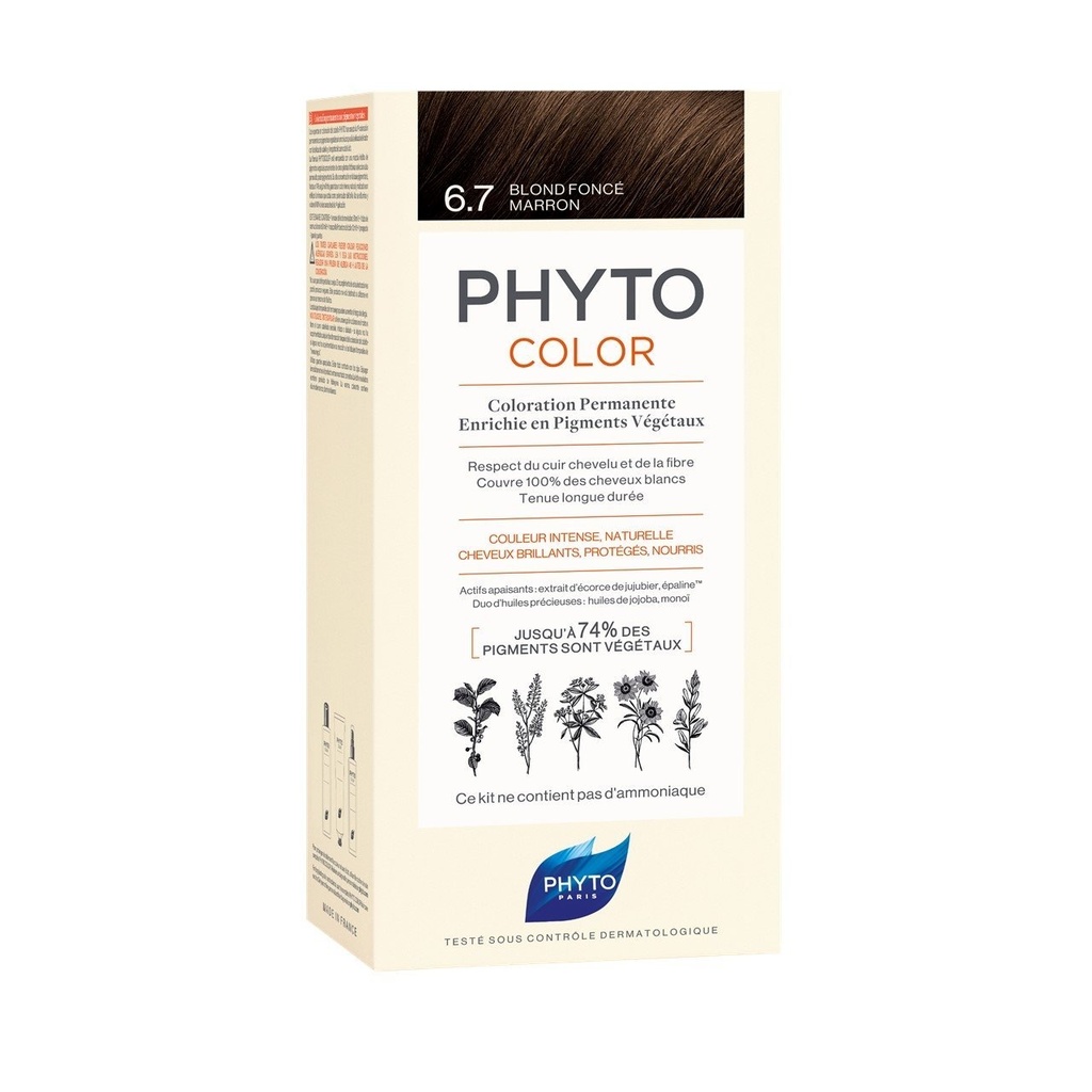 PHYTO HAIR COLOUR DARK CHESTNUT BLONDE NO-6.7