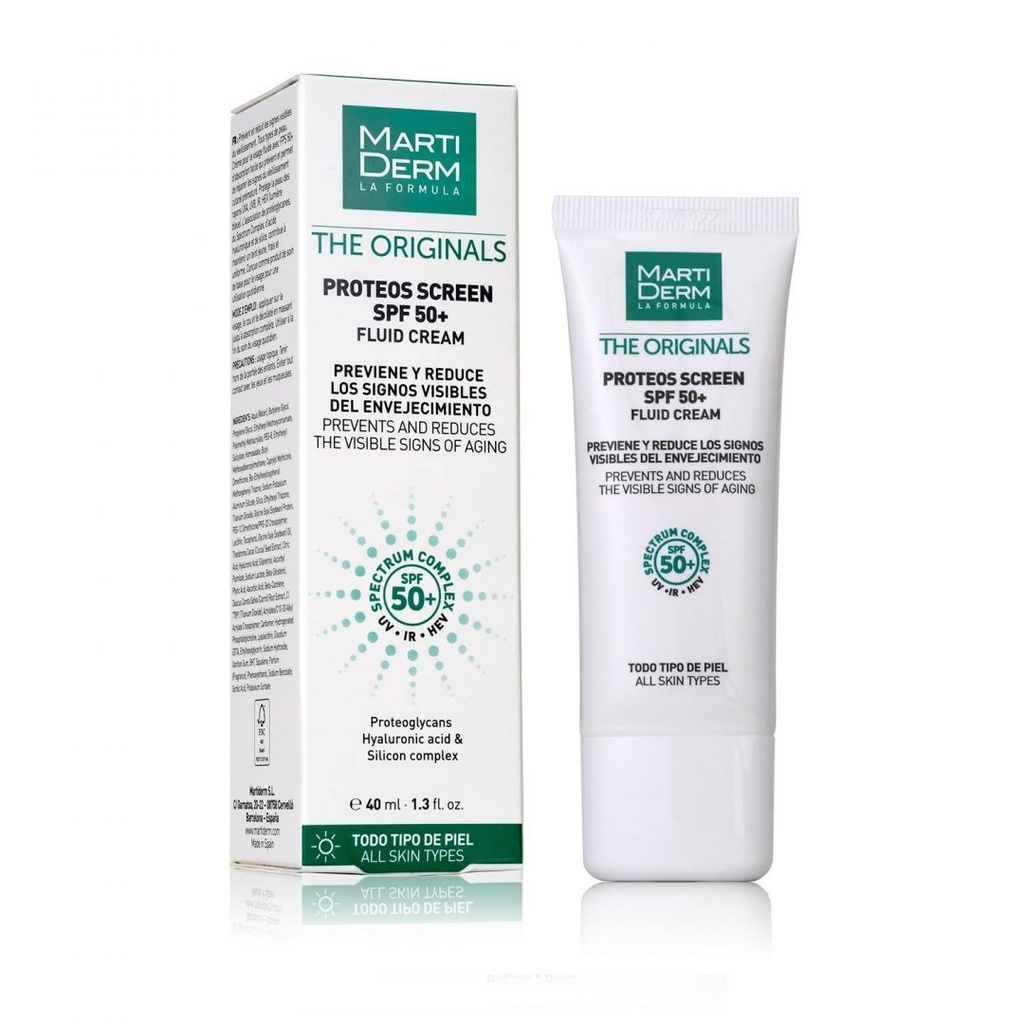 MARTIDERM THE ORIGINALS PROTEOS SCREEN SPF 50+ FLUID CREAM 40ML