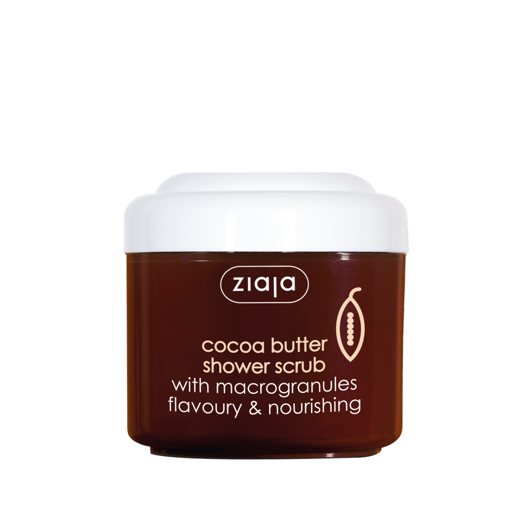 Ziaja Vegan Cocoa Butter Shower Scrub With Macrogranules Flavoury &amp; Nourishing 200 ML