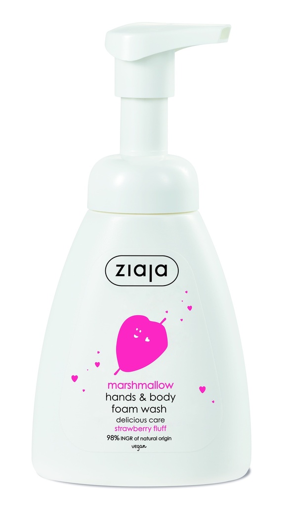 ZIAJA MARSHMALLOW HANDS &amp; BODY FOAM WASH 250ML