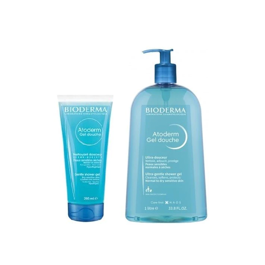 Bioderma Atoderm Gel Douche Offer 1lt + 200 ML