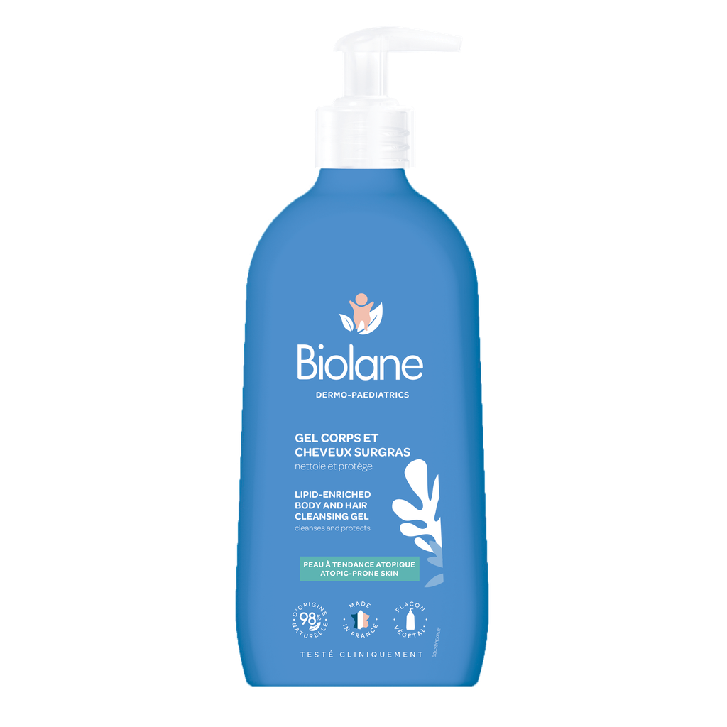 Biolane Lipid-Enriched Body and Hair Cleansing Gel 350 ML