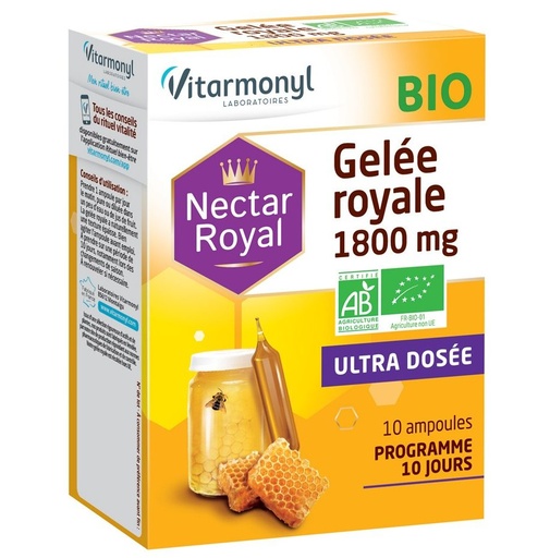 [G01344] Nectar Royal Gelee Royale Bio 1800 Mg 10 Ampoules