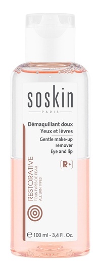 [G10413] SOSKIN GENTLE EYE &amp; LIP MAKE UP REMOVER SOLUTION 100 ML