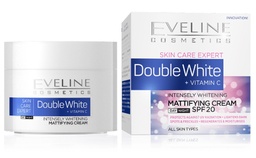 [G10433] EVELINE DOUBLE WHITE+VIT-C MATTIFYING CREAM SPF+20