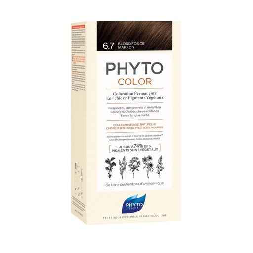 [G10480] PHYTO HAIR COLOUR DARK CHESTNUT BLONDE NO-6.7