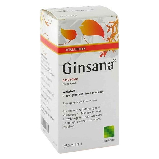 [G11123] GINSANA G115 TONIC 250 ML