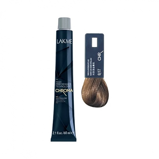 [G11319] LAKME CHROMA BLUE ASH LIGHTBLONDE HAIR COLOUR 8/17 60ML