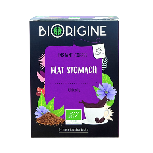 [G12011] BIORIGINE INSTANT COFFEE FLAT STOMACH ( Chicory )  12 Sachets