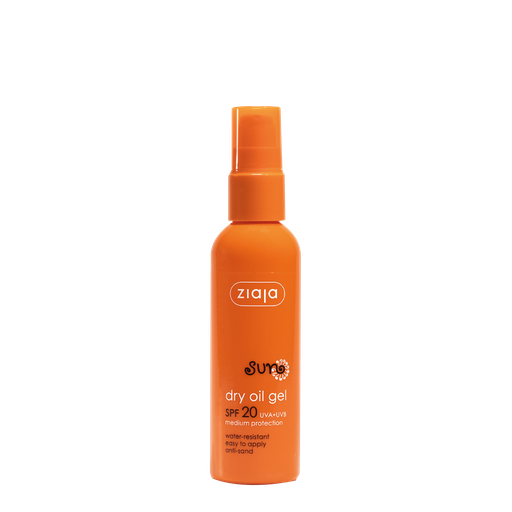 [G12153] Ziaja Vegan Sun Dry Oil Gel SPF 20 UVA + UVB Medium Protection 90 ML