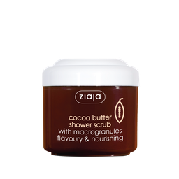 [G12157] Ziaja Vegan Cocoa Butter Shower Scrub With Macrogranules Flavoury &amp; Nourishing 200 ML