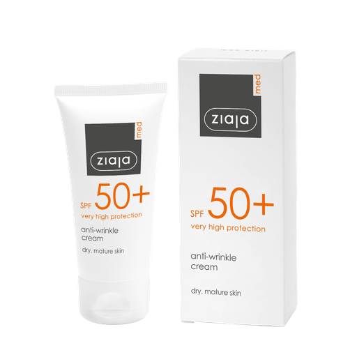 [G12159] Ziaja MED SPF 50+ Very High Protection ( Anti-Wrinkle Cream  ) Dry,Mature Skin 50 ML