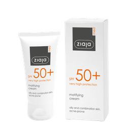 [G12160] Ziaja Med Spf 50+ Matifying Cream/Oily &amp; Combination Skin, Acne Prone 50Ml