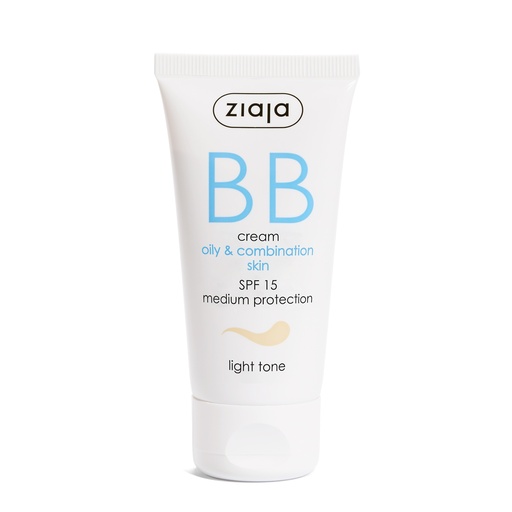 [G12475] Ziaja B B Cream Oily,Combination Skin SPF 15 Light Tone 50 ML