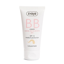 [G12479] Ziaja B B Cream Normal,Dry,Sensitive Skin SPF 15 Natural Tone 50 ML