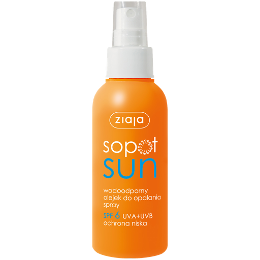 [G13647] ZIAJA SOPOT SUN OIL SPRAY SPF 6 125ML